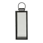 Lampion metalowy Elegance black