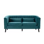 sofa Meriva Velvet teal 3-os.