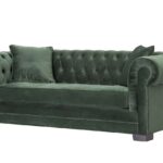 sofa Chesterfield Classic Velvet Deep Forest 3-os.